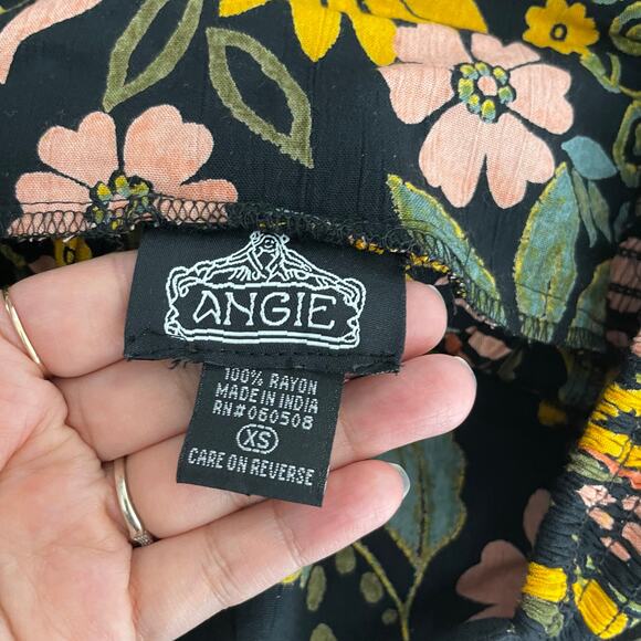 Angie High Waisted Wide Leg Floral Pant Size XS - Picture 6 of 6